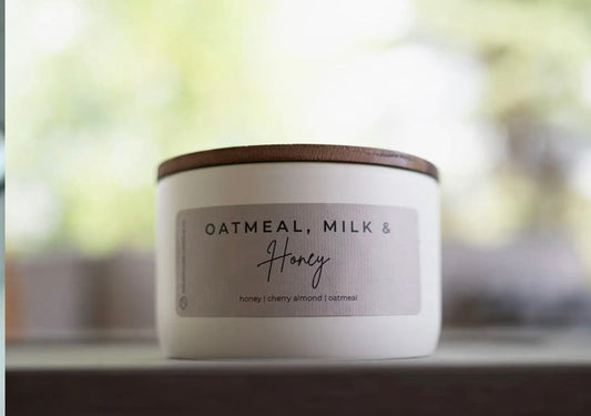 Statement Candle: Oatmeal, Milk, & Honey