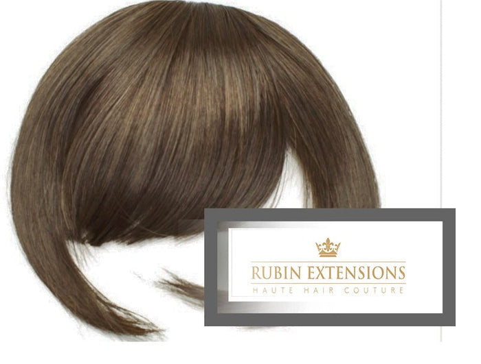 STIRNFRANSEN Light Natural Brown Clip-in Fringe Extensions