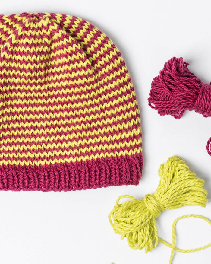 Stockington Striped Baby Hat by Nancy Ekvall