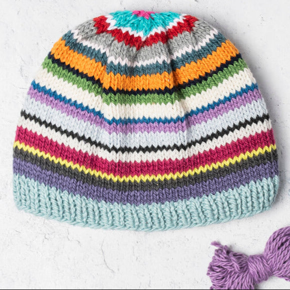Stockington Striped Baby Hat by Nancy Ekvall