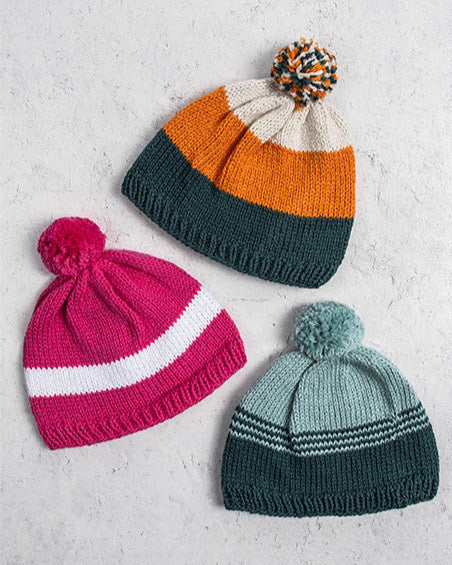 Stockington Striped Baby Hat by Nancy Ekvall