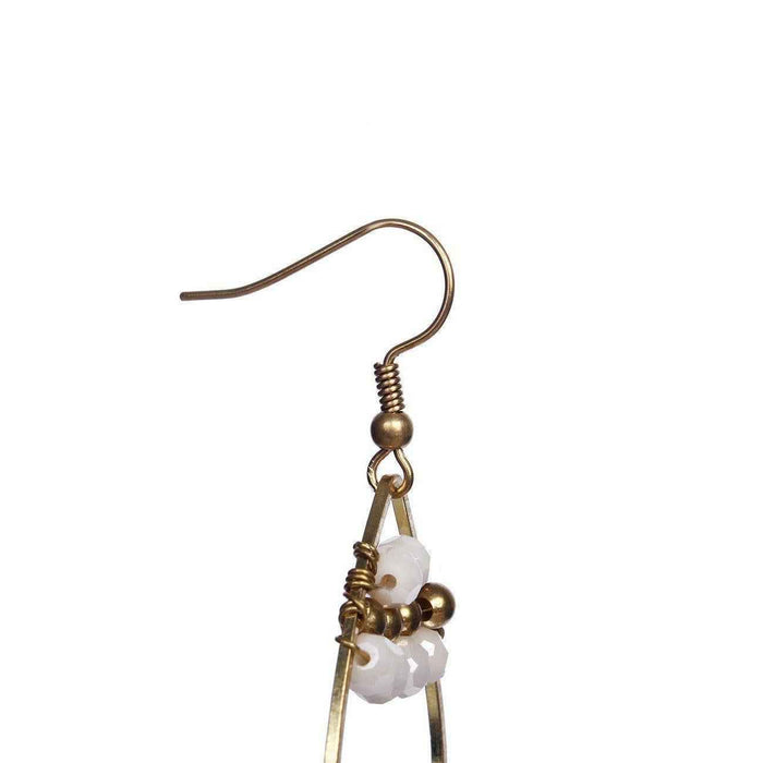 Summer Tassel Brass Bead Earrings - Thailand