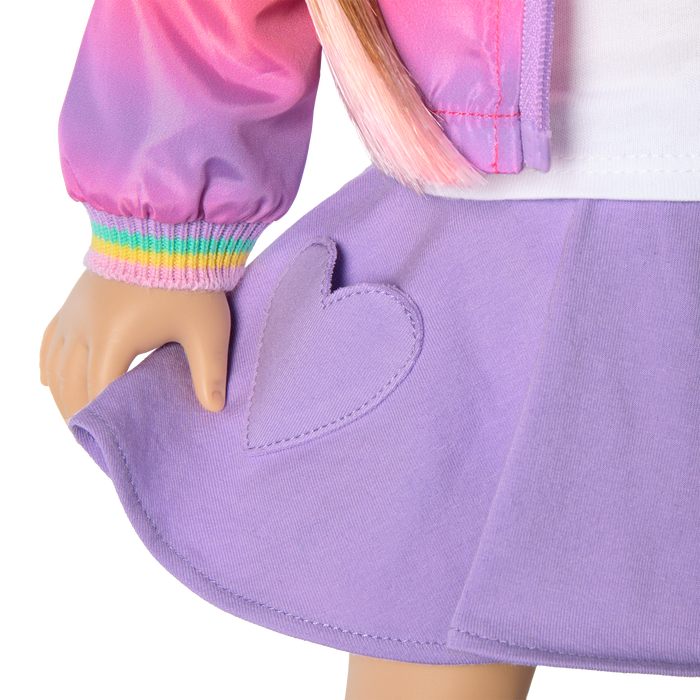 Summer’s™ Waggy Pup Tails™ Outfit for 18-inch Dolls (Girl of the Year™ 2025)