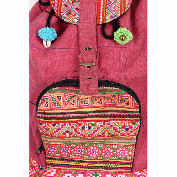 Sustainable Made Cross-Stitch Backpack- Thailand