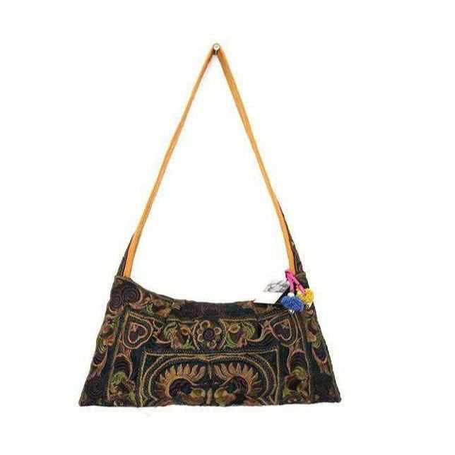 Tahj Crossbody Embroidered Hmong Bag - Thailand