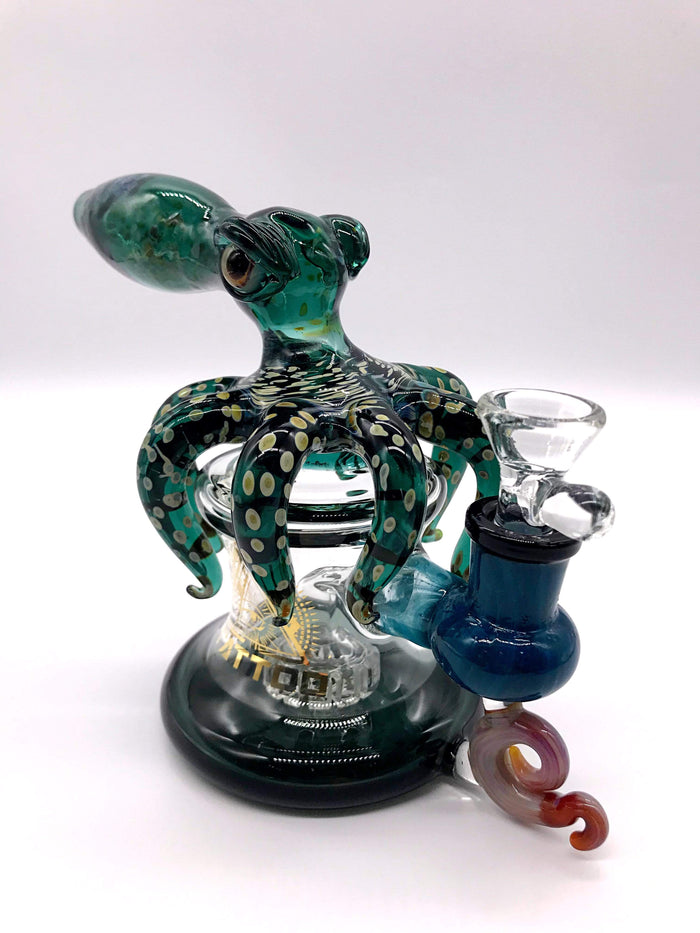 Smoke Station Water Pipe Tattoo Glass Thick Octopus Banger Hanger