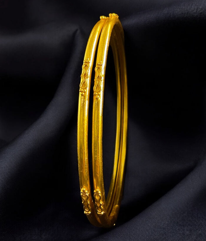 The Aham Silver Plain Bangle -Single (Size /2.2/2.4/2.6/2.8)