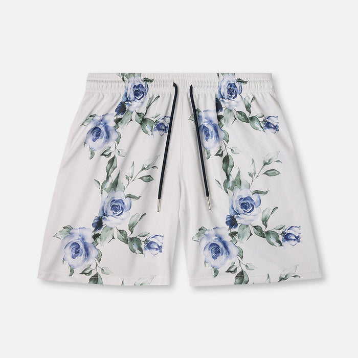 The Drip Shop Kids' Rose Garden Shorts Apparel The Drip Shop Ivory Youth Small