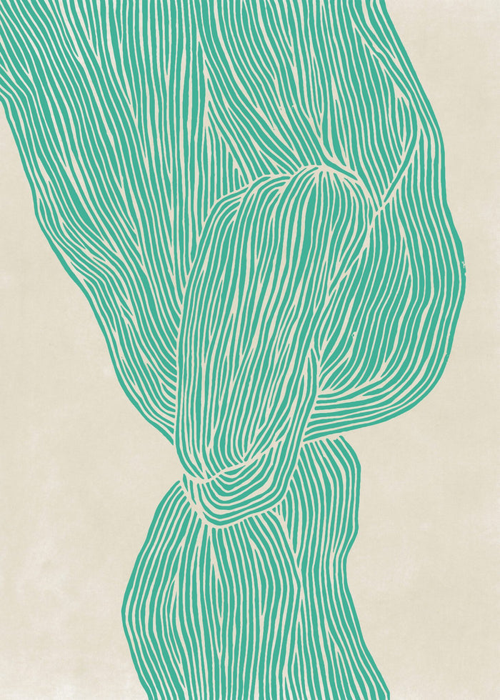 The Line - Green by Rebecca Hein