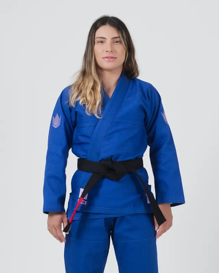 The ONE Womens Jiu Jitsu Gi - Blue/Lavender - FREE White Belt - 2023 Version Blue Lavender from Kingz