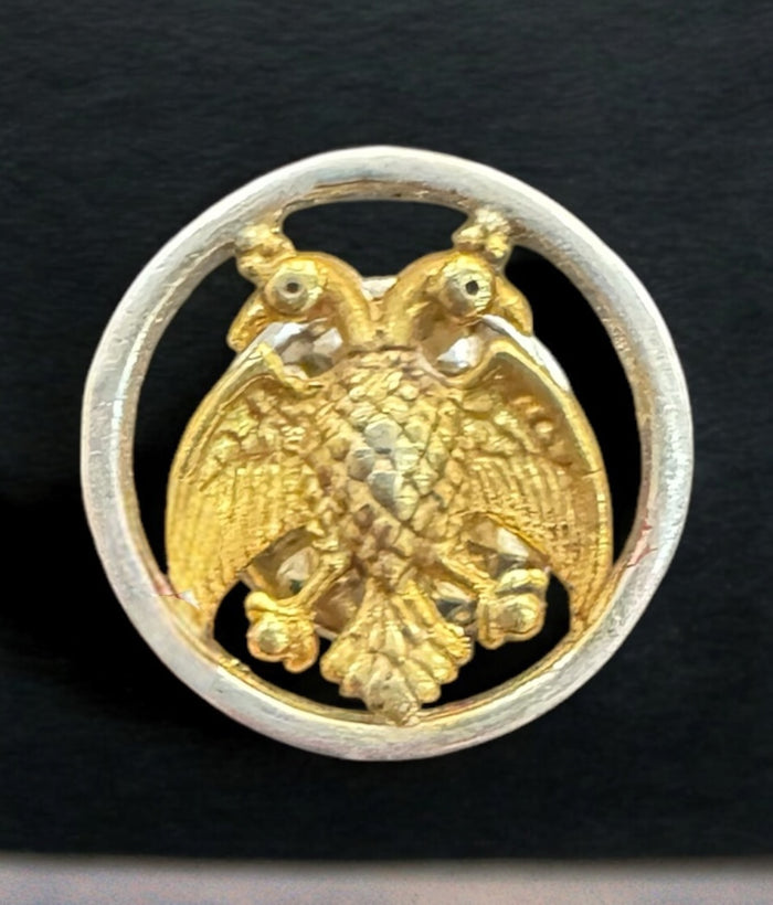 The Virat Gandaberunda Silver Brooch (2 tone)
