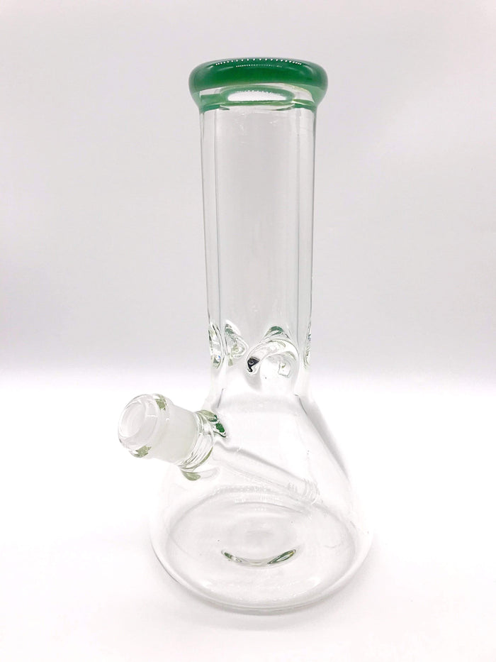 Smoke Station Water Pipe Green Thick American Beaker Water Pipe 10” 9mm