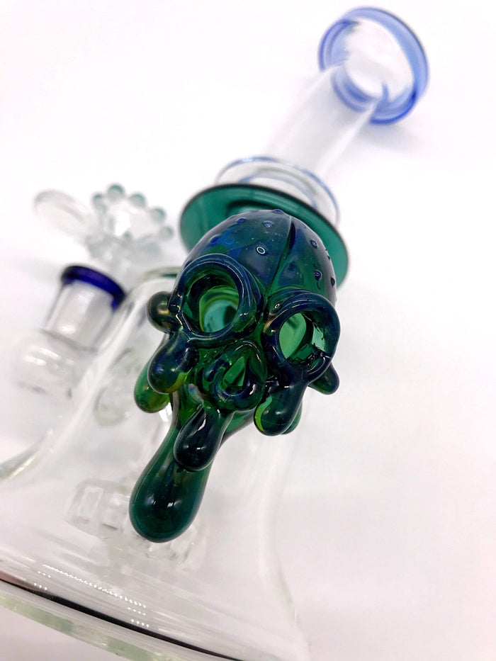 Smoke Station Water Pipe Thick Banger Hanger Skull Rig