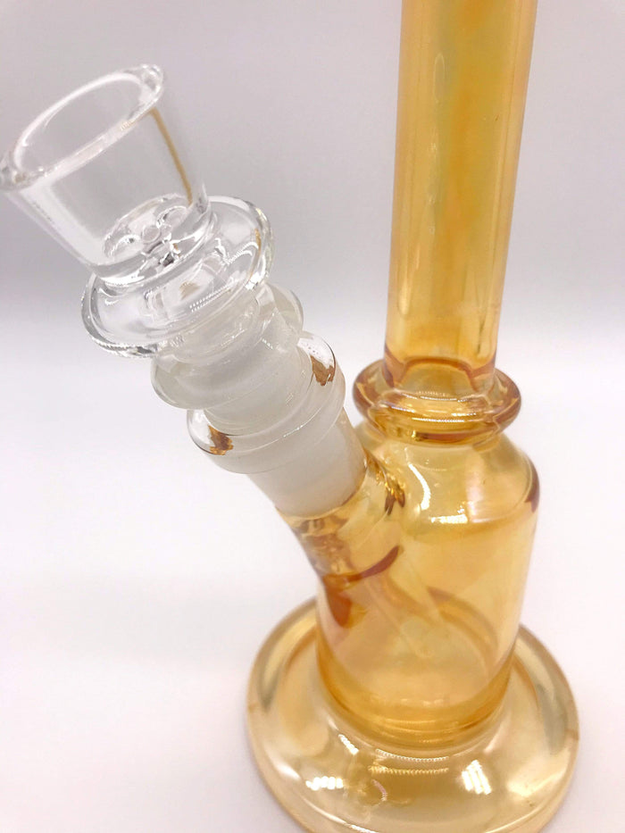 Smoke Station Water Pipe Translucent Metallic Flared Base Mini Water Pipe