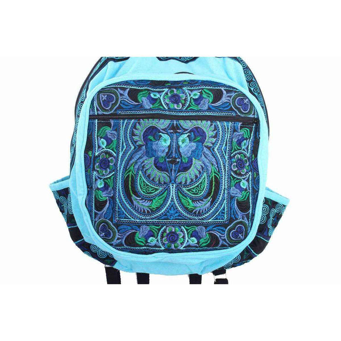 Tribal Bird Embroidered Hmong Backpack- Thailand