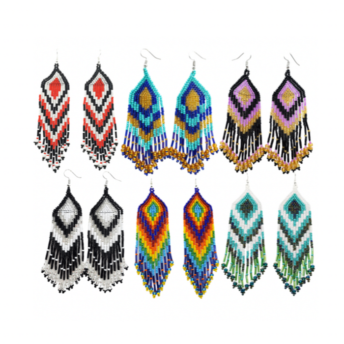 TRIBAL ROOTS Beaded Chevron Fringe - Assorted