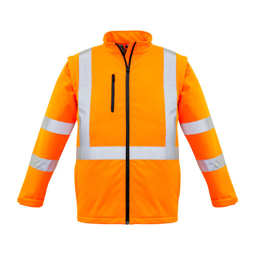 Unisex Hi Vis 2 In 1 X Back Soft Shell Jacket | ZJ680