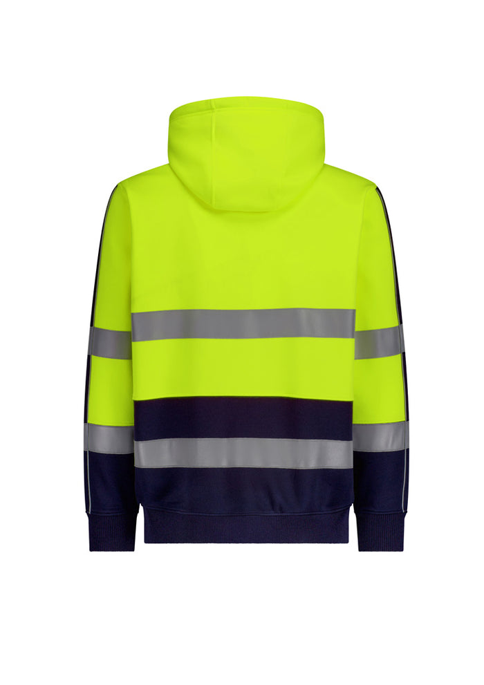 Unisex Hi Vis Full Zip Stretch Taped Hoodie | ZT486