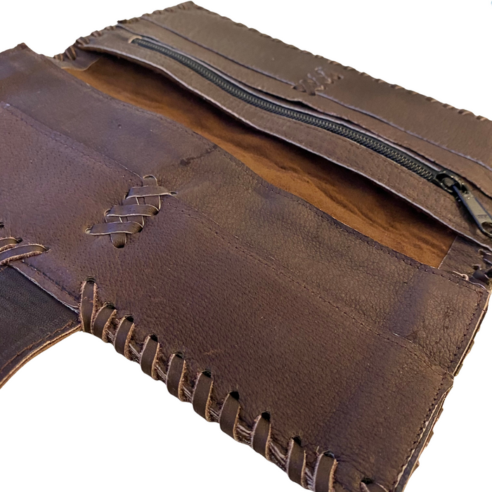 Upcycled Antique Applique Wallet - Thailand