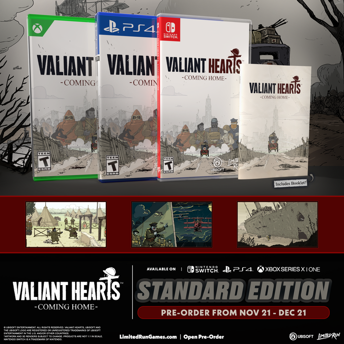 Valiant Hearts: Coming Home Standard Edition (Switch, PS4, Xbox)