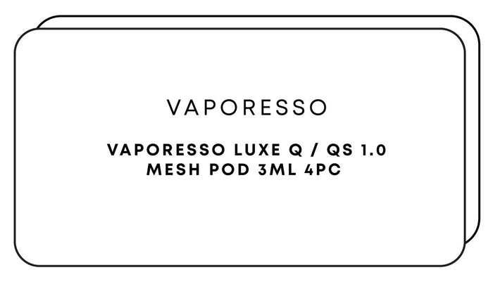 Vaporesso Luxe Q / QS 10 Mesh Pod 3mL 4pc | One Colour-Image 1