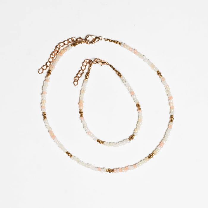 Veranda Beaded Choker and Bracelet Set - Thailand