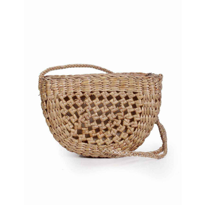 Water Hyacinth Shoulder Handwoven Bag – Thailand