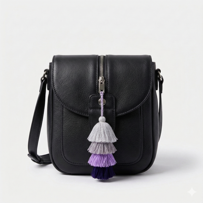 Waterfall Tassel Zipper Pull | Colorful Handmade Charm from Mexico
