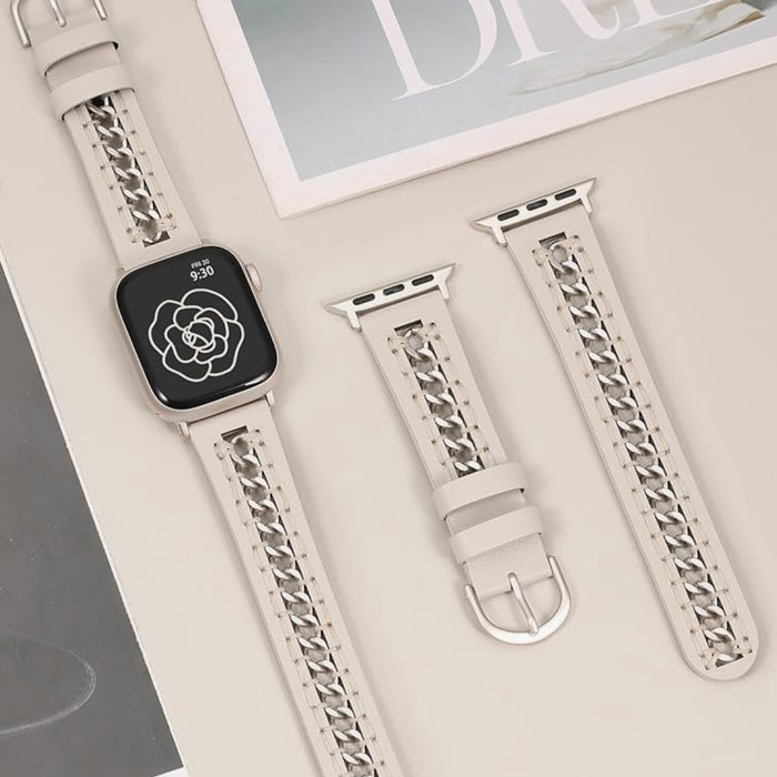 Western Weave Leather Band For Apple Watch Multiple Colors Available â Strapped In Style Leather Collection â Glam Meets Edge Make a statement with every swipe.