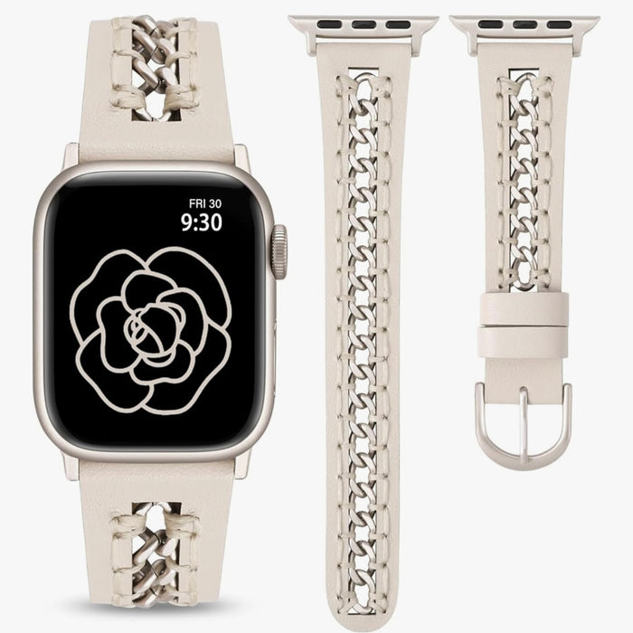 Western Weave Leather Band For Apple Watch Multiple Colors Available â Strapped In Style Leather Collection â Glam Meets Edge Make a statement with every swipe.