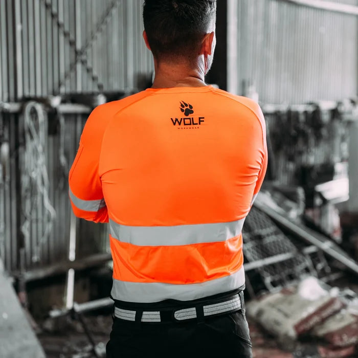 Wolf Workwear | Men's Infantry Series Hi-Viz Stretch Work Shirt