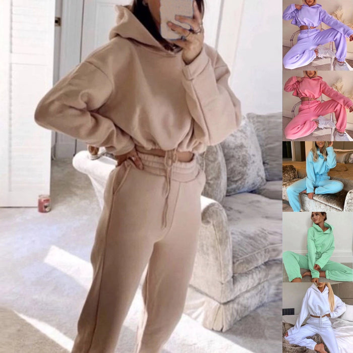 Women's Casual/Sporty 2 PC Hooded Sweatsuit
