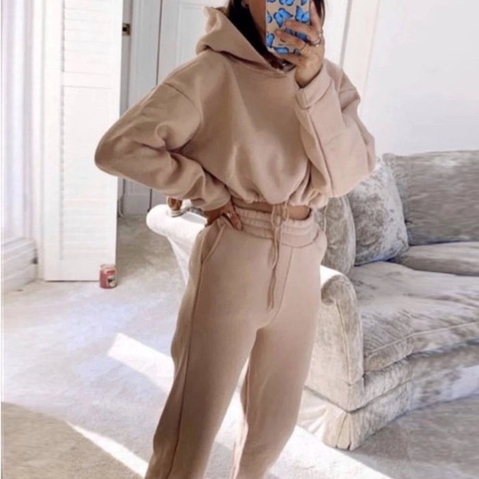 Women's Casual/Sporty 2 PC Hooded Sweatsuit
