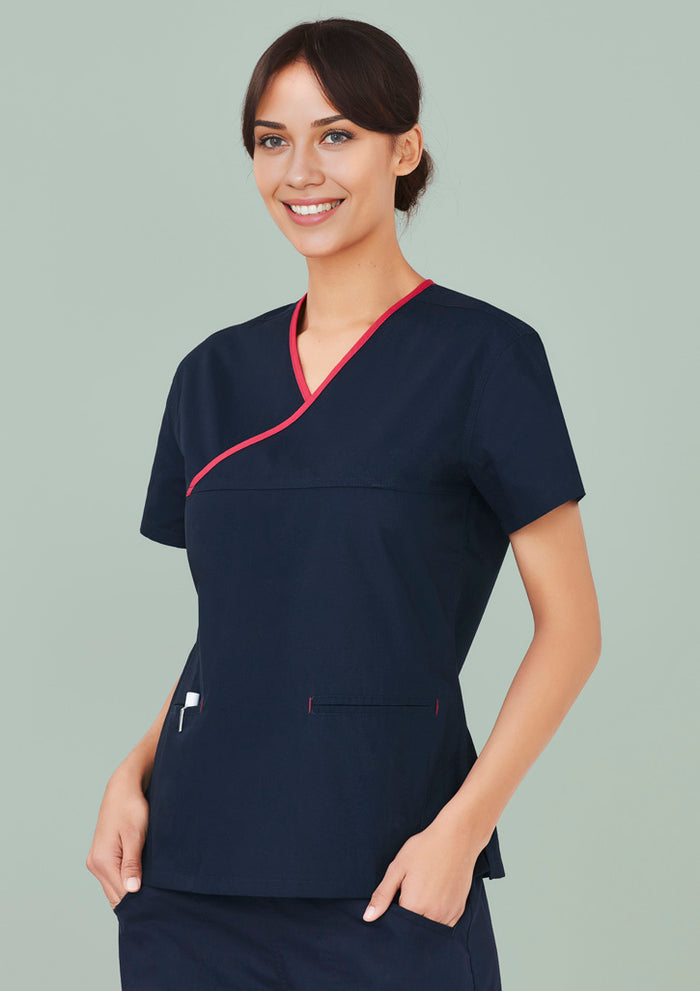 Womens Contrast Scrub Top | H10722