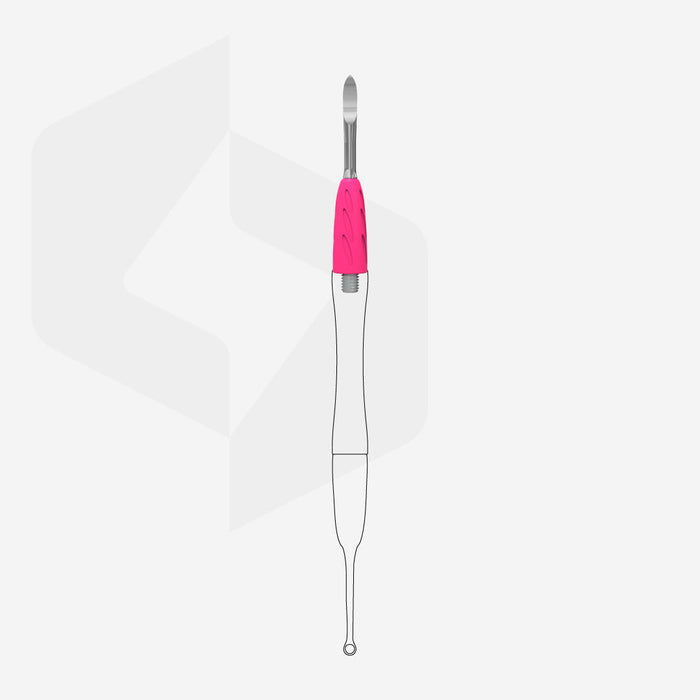 Working part of Combo pusher - UNIQ 19 (Nail cleaner pusher)-Cuticle Pushers-STALEKS PRO-Gel Essentialz