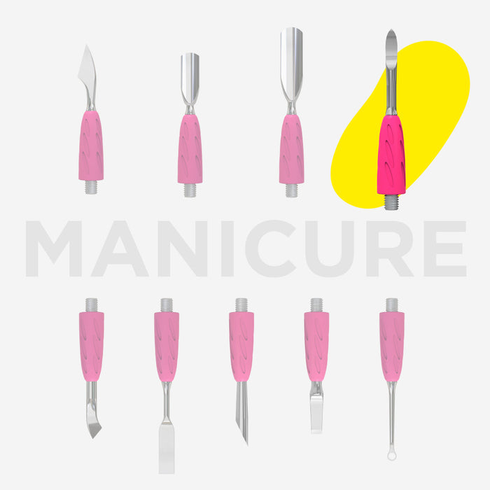 Working part of Combo pusher - UNIQ 19 (Nail cleaner pusher)-Cuticle Pushers-STALEKS PRO-Gel Essentialz