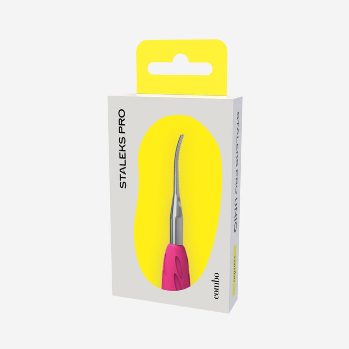Working part of Combo pusher - UNIQ 35 (Narrow toenail file with bend)-STALEKS PRO-Gel Essentialz