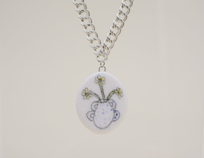 Yellow Daisy Trio Necklace