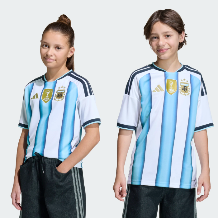adidas Youth Argentina 26 Replica Jersey Apparel Adidas White/Ice Blue/Light Blue-KA8119 XSmall
