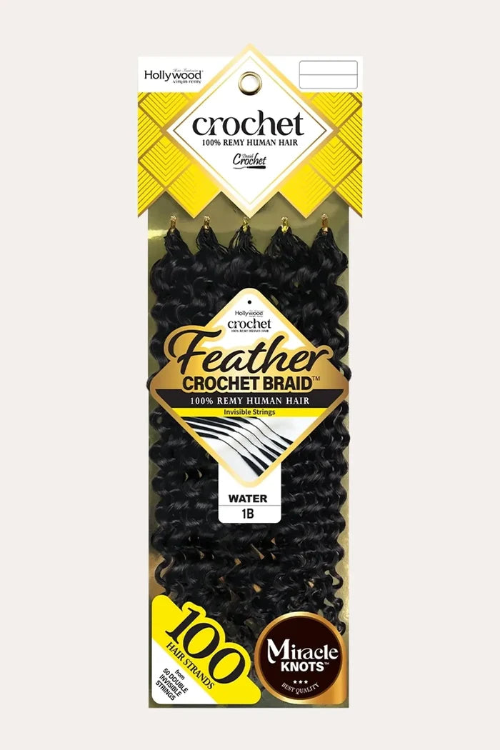ZURY FEATHER CROCHET BRAID 100% HUMAN HAIR HOLLYWOOD - WATER 14 ZURY