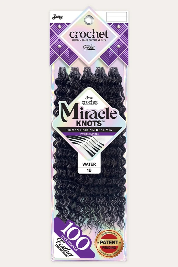 ZURY MIRACLE KNOTS FEATHER CROCHET BRAID WATER 22" ZURY