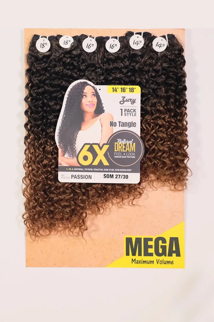 ZURY NATURAL DREAM HAIR WEAVE 6X - PASSION 141618