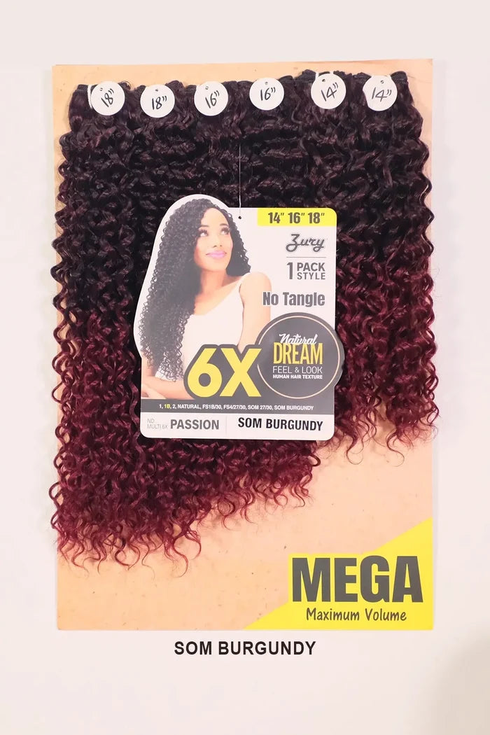 ZURY NATURAL DREAM HAIR WEAVE 6X - PASSION 141618