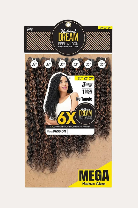 ZURY NATURAL DREAM HAIR WEAVE 6X - PASSION 202224
